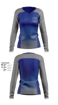 OLENTANGY LITTLE LEAGUE SOFTBALL 62656247 Women's Long Sleeve V-neck Shirt -1