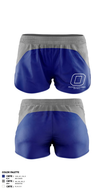 OLENTANGY LITTLE LEAGUE SOFTBALL 62656247 Women's Shorts -1