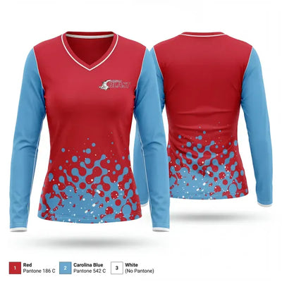 Arkansas Blast 12082090 Women's Long Sleeve V-neck Shirt - 1