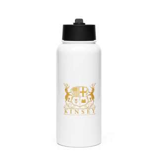 Kinsey 18916656 Stainless Steel Water Bottle with a Straw Lid