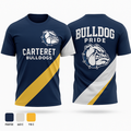 CARTERET BULLDOGS 47346218 Short Sleeve Performance Shirt - 1