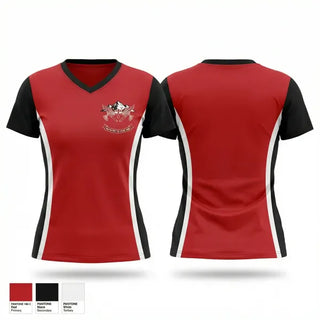 Womens Short Sleeve Vneck Shirt, Haus Valhalla, Spirit Store, Teamtime, Team time, sublimation, custom sports apparel, team uniforms, spirit wear, spiritwear, sports uniforms, custom shirts, team store, custom team store, fundraiser sports, apparel fundraiser