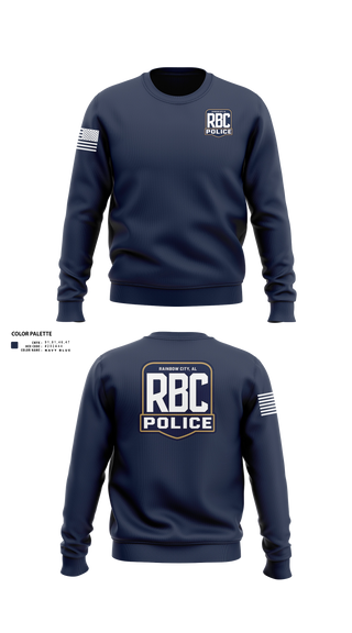 Crew Neck Sweatshirt, Rainbow City Police Department, Police, Teamtime, Team time, sublimation, custom sports apparel, team uniforms, spirit wear, spiritwear, sports uniforms, custom shirts, team store, custom team store, fundraiser sports, apparel fundraiser