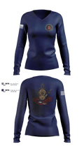 DFD STATION 1 17541502 Women's Long Sleeve V-neck Shirt - 1