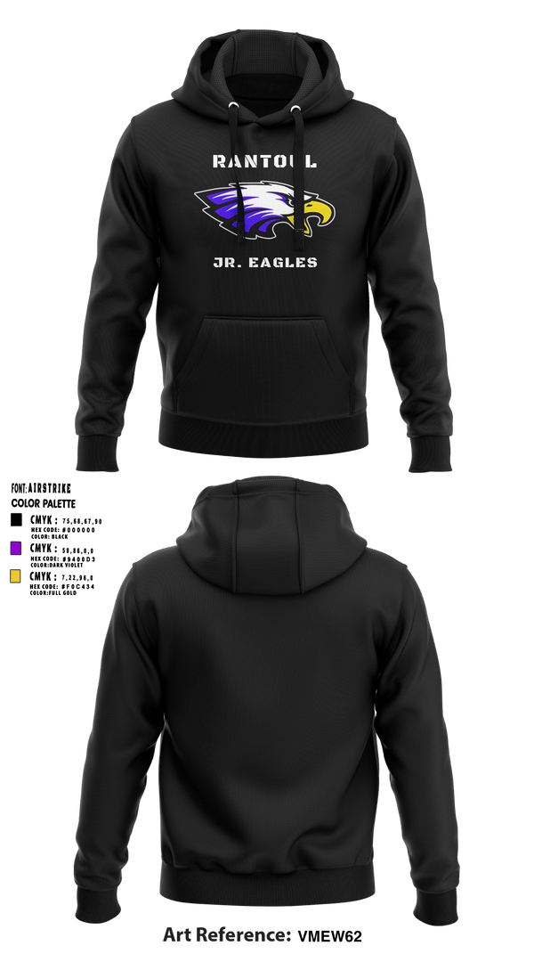 Rantoul Jr. Eagles 24320396 Hoodie - 3