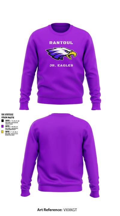 Rantoul Jr. Eagles 24320396 Crew Neck Sweatshirt - 1