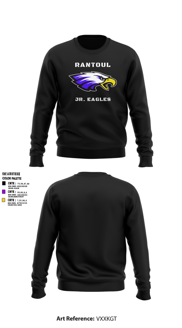Rantoul Jr. Eagles 24320396 Crew Neck Sweatshirt - 2