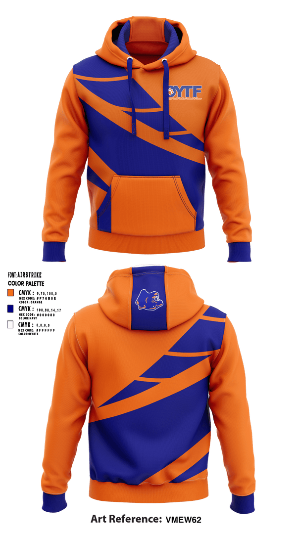 Oswego Youth Tackle Football And Cheer 18248056 Hoodie - 1