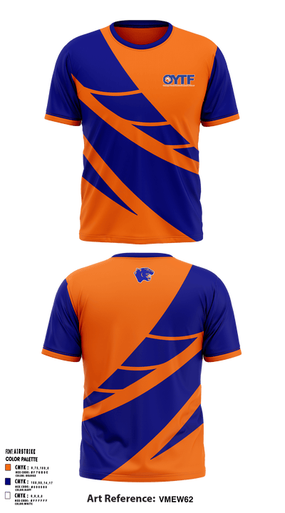 Oswego Youth Tackle Football And Cheer 18248056 Short Sleeve Performance Shirt - 1