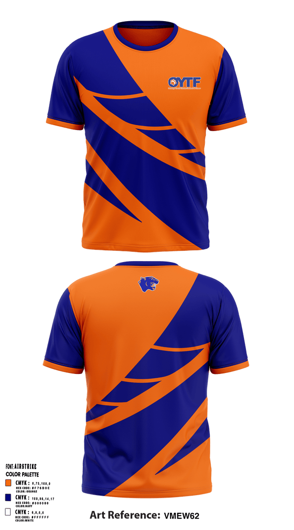 Oswego Youth Tackle Football And Cheer 18248056 Short Sleeve Performance Shirt - 1