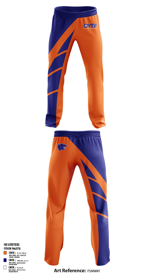 Oswego Youth Tackle Football And Cheer 18248056 Sweatpants - 1