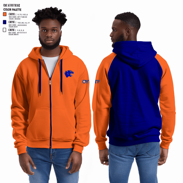 Oswego Youth Tackle Football And Cheer 18248056 Zip Hoodie - 1