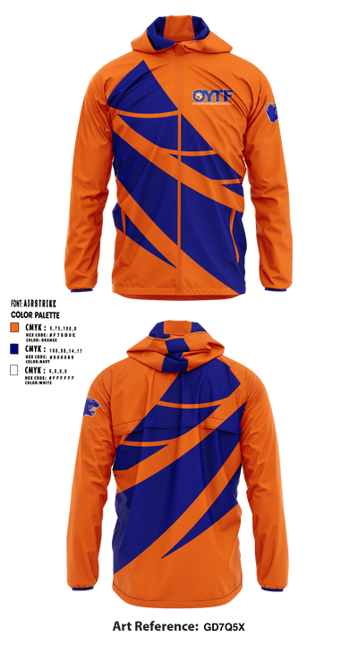 Oswego Youth Tackle Football And Cheer 18248056 Windbreaker - 1