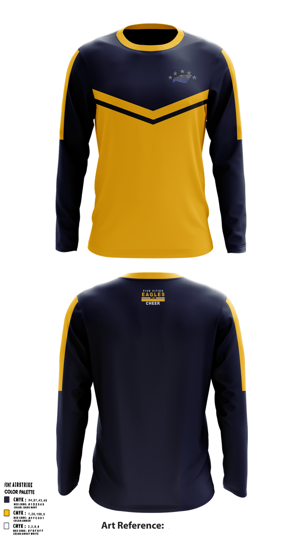 Five Cities Youth Football 89345280 Long Sleeve Performance Shirt - 1