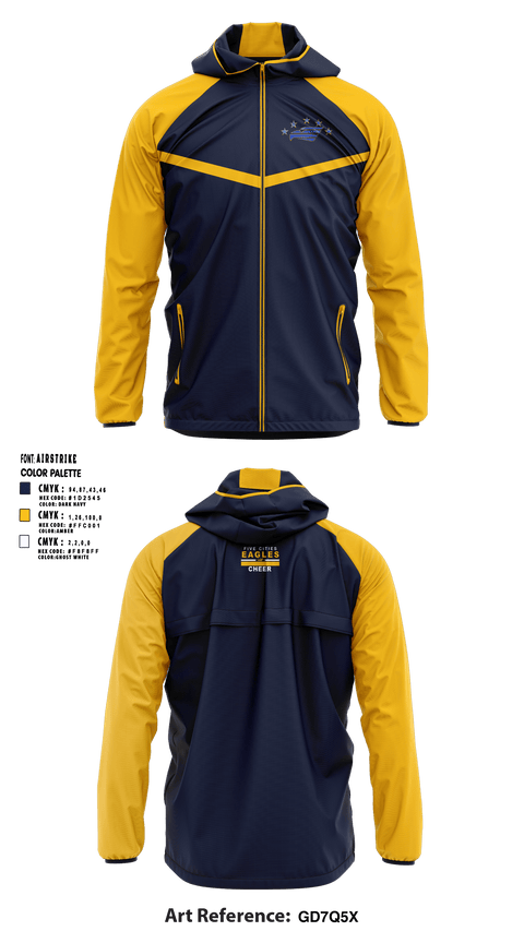Five Cities Youth Football 89345280 Windbreaker - 2