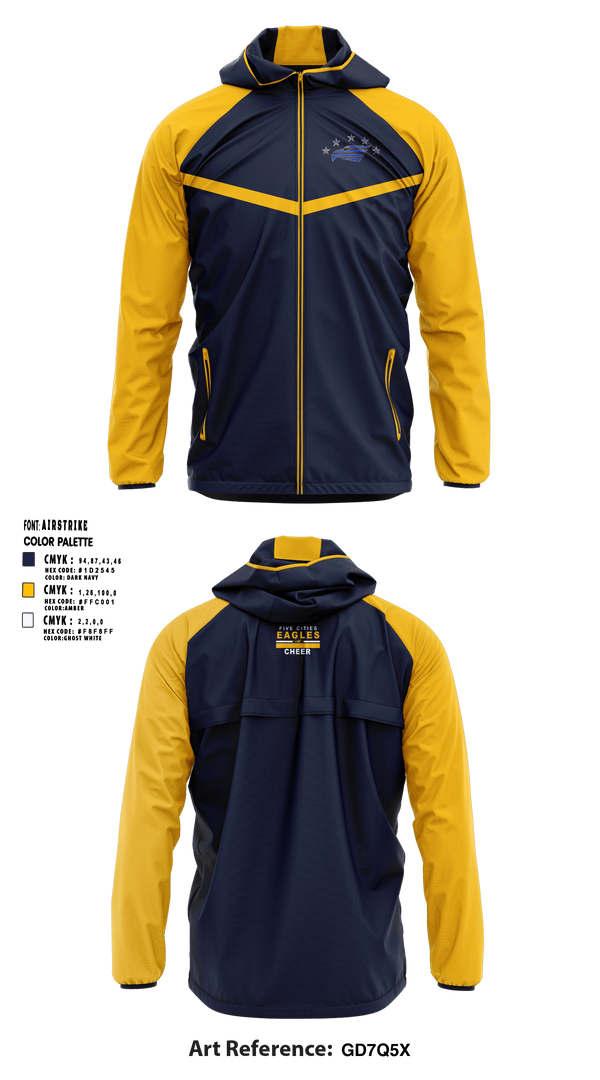 Five Cities Youth Football 89345280 Windbreaker - 2