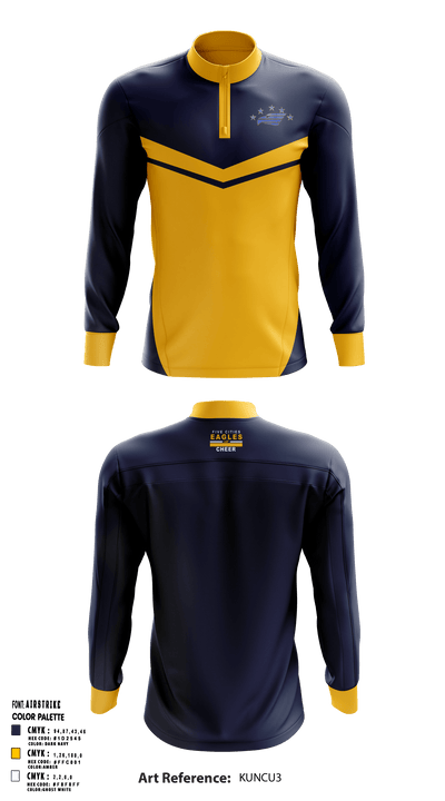 Five Cities Youth Football 89345280 Quarter Zip Jacket - 1