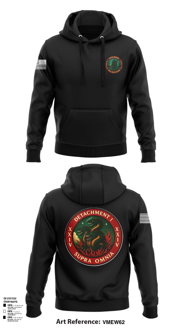Hoodie, Detachment 1, 24th MDSB, , Teamtime, Team time, sublimation, custom sports apparel, team uniforms, spirit wear, spiritwear, sports uniforms, custom shirts, team store, custom team store, fundraiser sports, apparel fundraiser
