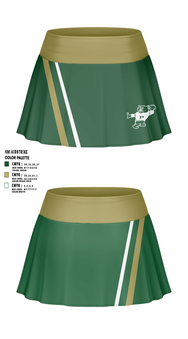 PLAINFIELD JUNIOR CATS FOOTBALL/CHEER Skort -2