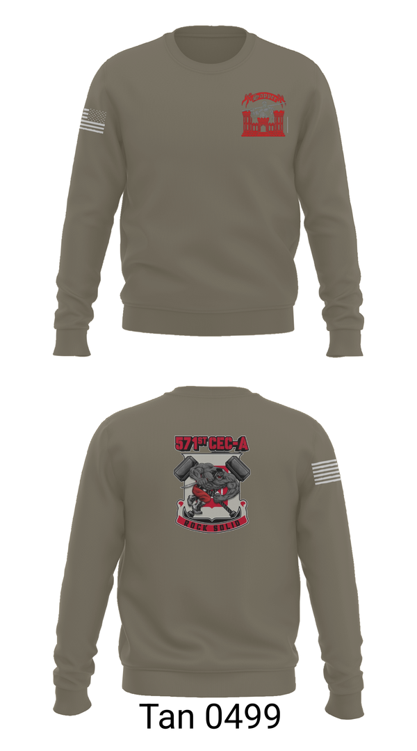 Crew Neck Sweatshirt, 571st CEC-A, , Teamtime, Team time, sublimation, custom sports apparel, team uniforms, spirit wear, spiritwear, sports uniforms, custom shirts, team store, custom team store, fundraiser sports, apparel fundraiser