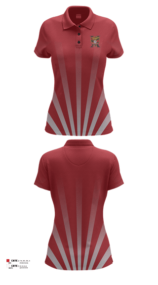 Womens Short Sleeve Performance Polo, Region 1398 Arsenal, Men's Soccer, Teamtime, Team time, sublimation, custom sports apparel, team uniforms, spirit wear, spiritwear, sports uniforms, custom shirts, team store, custom team store, fundraiser sports, apparel fundraiser