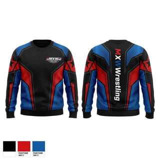 Crew Neck Sweatshirt, Midwest Xtreme Wrestling, Wrestling, Teamtime, Team time, sublimation, custom sports apparel, team uniforms, spirit wear, spiritwear, sports uniforms, custom shirts, team store, custom team store, fundraiser sports, apparel fundraiser