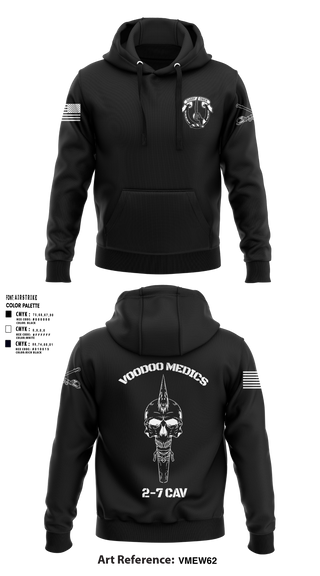 Med platoon, HHC, 2-7 CAV, 3ABCT, 1CD 61958470 Hoodie - 2