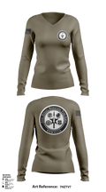 3rd SFG (A) 72510025 Women's Long Sleeve V-neck Shirt - 1