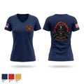 Bolivar County Volunteer Fire Department Women's Short Sleeve V-neck Shirt - 1