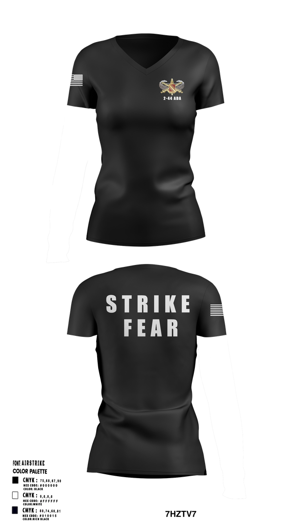 2-44 ADAR 22031424 Women's Short Sleeve V-neck Shirt - 3