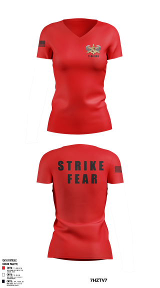 2-44 ADAR 22031424 Women's Short Sleeve V-neck Shirt - 4