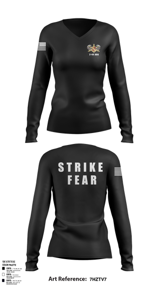 2-44 ADAR 22031424 Women's Long Sleeve V-neck Shirt - 3