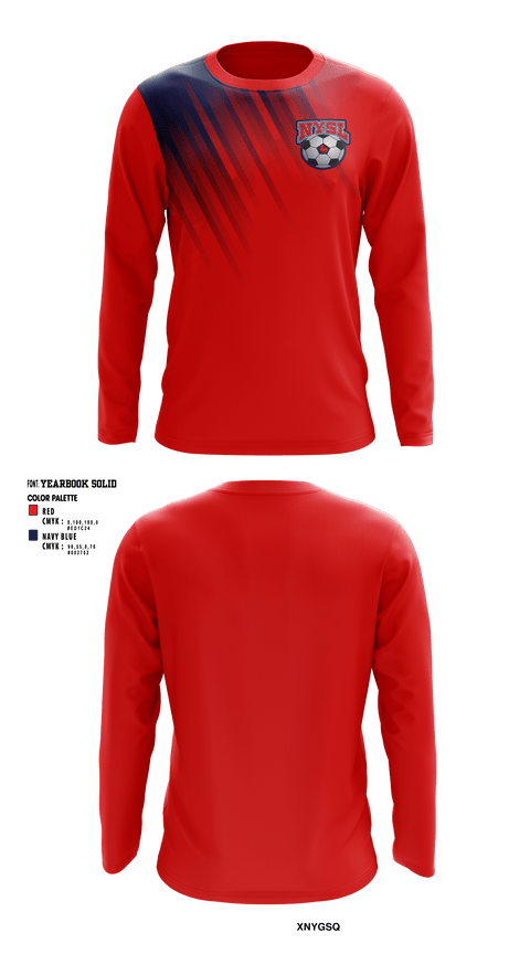 NILES MIDDLE SCHOOL SOCCER 30384390 Long Sleeve Performance Shirt - 1