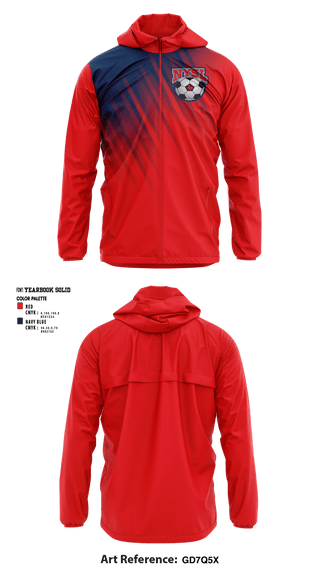NILES MIDDLE SCHOOL SOCCER 30384390 Windbreaker - 1