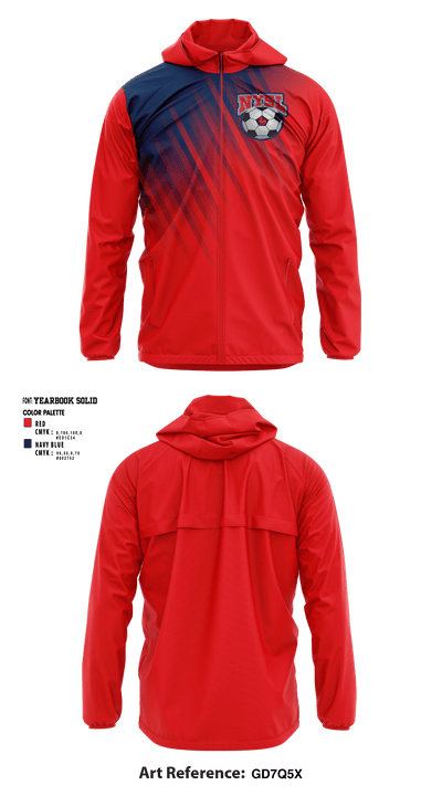 NILES MIDDLE SCHOOL SOCCER 30384390 Windbreaker - 1