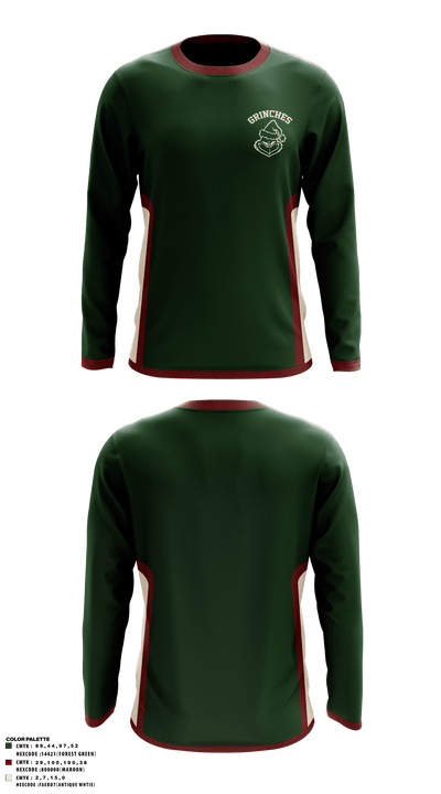 GRINCHES 25708713 Long Sleeve Performance Shirt - 1