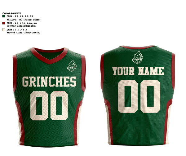 GRINCHES 25708713 Mens Basketball Jersey -2