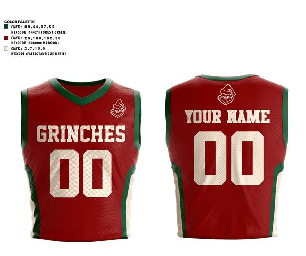 GRINCHES 25708713 Mens Basketball Jersey -4