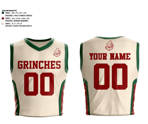 GRINCHES 25708713 Mens Basketball Jersey - 3
