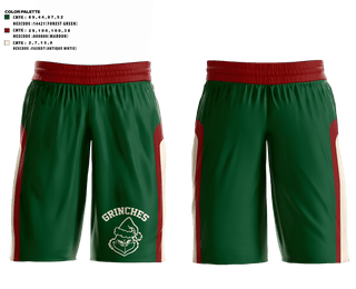 GRINCHES 25708713 Mens Basketball Shorts - 2