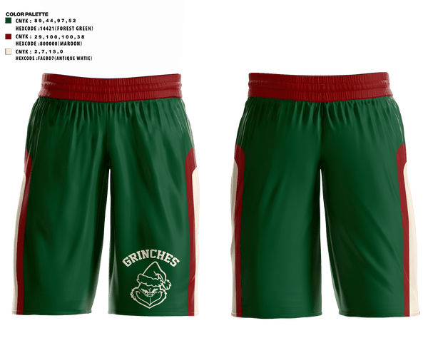 GRINCHES 25708713 Mens Basketball Shorts - 2