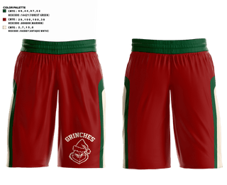 GRINCHES 25708713 Mens Basketball Shorts - 4