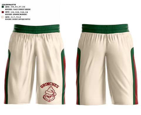 GRINCHES 25708713 Mens Basketball Shorts - 3