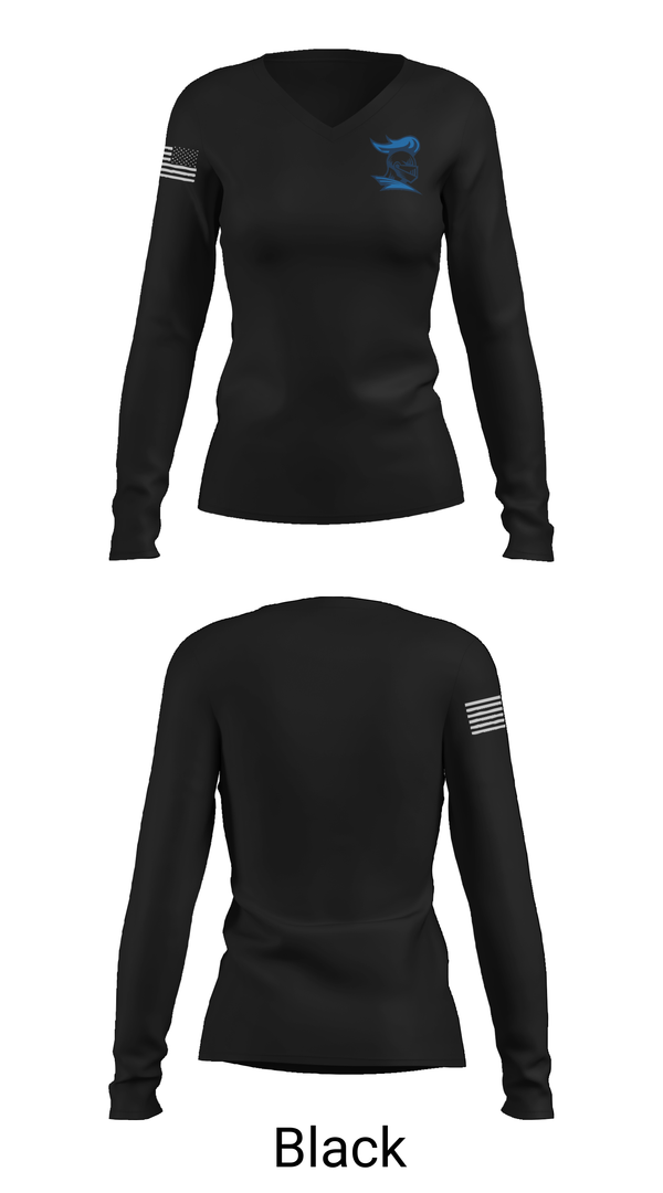 Womens Long Sleeve Vneck Shirt, Thales Academy–Rolesville Soccer, Women's Soccer, Teamtime, Team time, sublimation, custom sports apparel, team uniforms, spirit wear, spiritwear, sports uniforms, custom shirts, team store, custom team store, fundraiser sports, apparel fundraiser