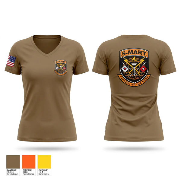 Womens Short Sleeve Vneck Shirt, S-MART, Army, Teamtime, Team time, sublimation, custom sports apparel, team uniforms, spirit wear, spiritwear, sports uniforms, custom shirts, team store, custom team store, fundraiser sports, apparel fundraiser
