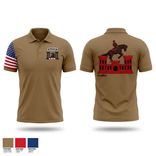 Short Sleeve Performance Polo, 630th Engineer Clearance Company, Army, Teamtime, Team time, sublimation, custom sports apparel, team uniforms, spirit wear, spiritwear, sports uniforms, custom shirts, team store, custom team store, fundraiser sports, apparel fundraiser