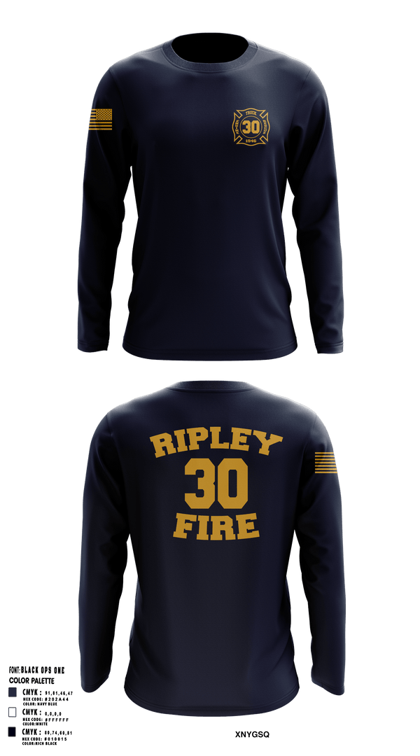 Ripley vol. fire dept 96046558 Long Sleeve Performance Shirt - 2