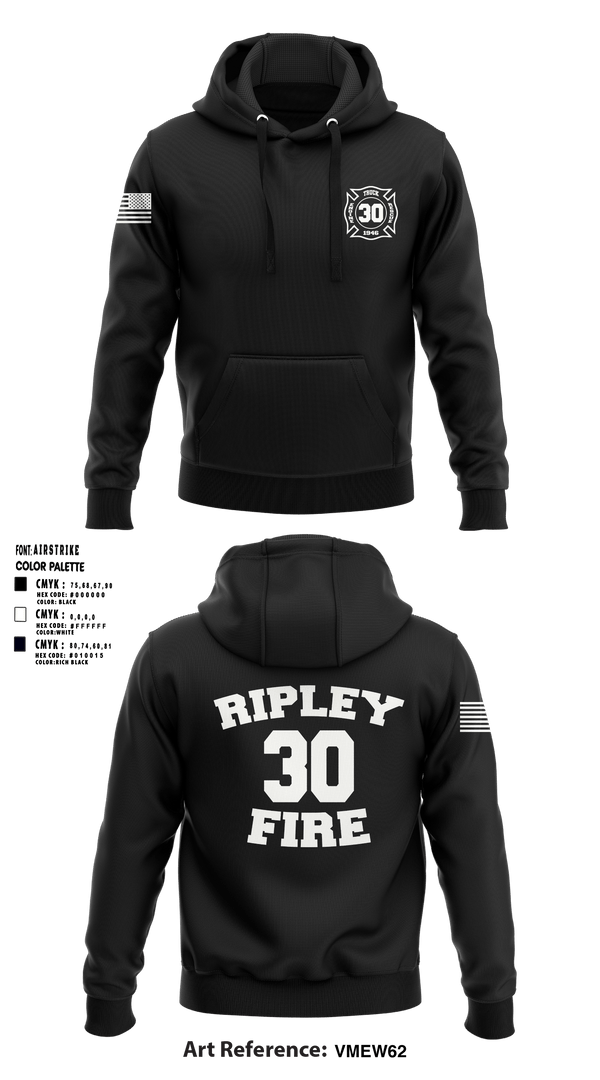 Ripley vol. fire dept 96046558 Hoodie - 1