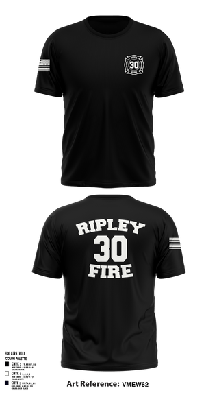 Ripley vol. fire dept 96046558 Short Sleeve Performance Shirt - 1