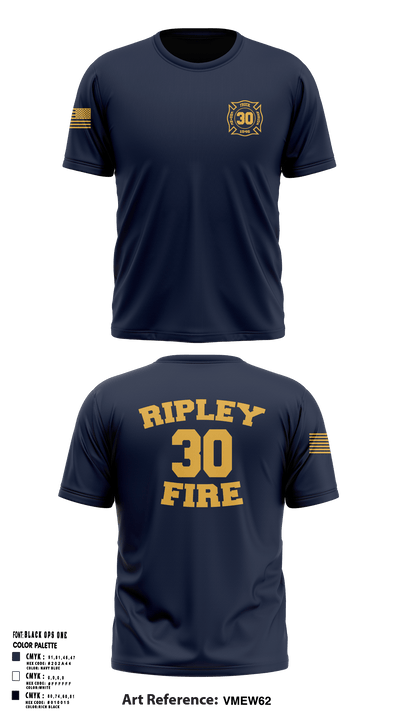 Ripley vol. fire dept 96046558 Short Sleeve Performance Shirt - 2